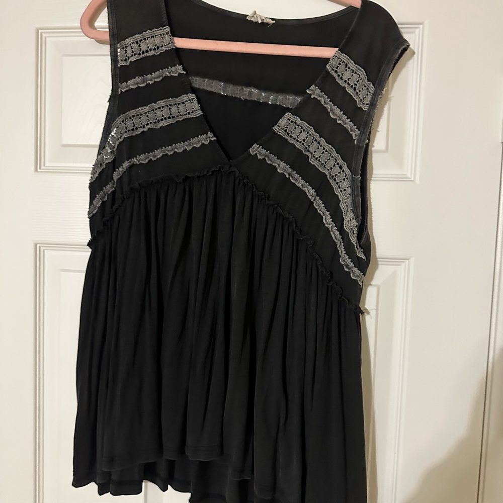 POL Black Babydoll Tank